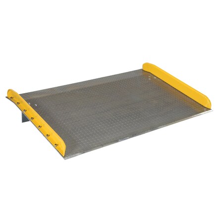 Vestil Aluminum Truck Dockboard W/ Steel Curb, Load Cap. 15000 lb. TAS-15-7236